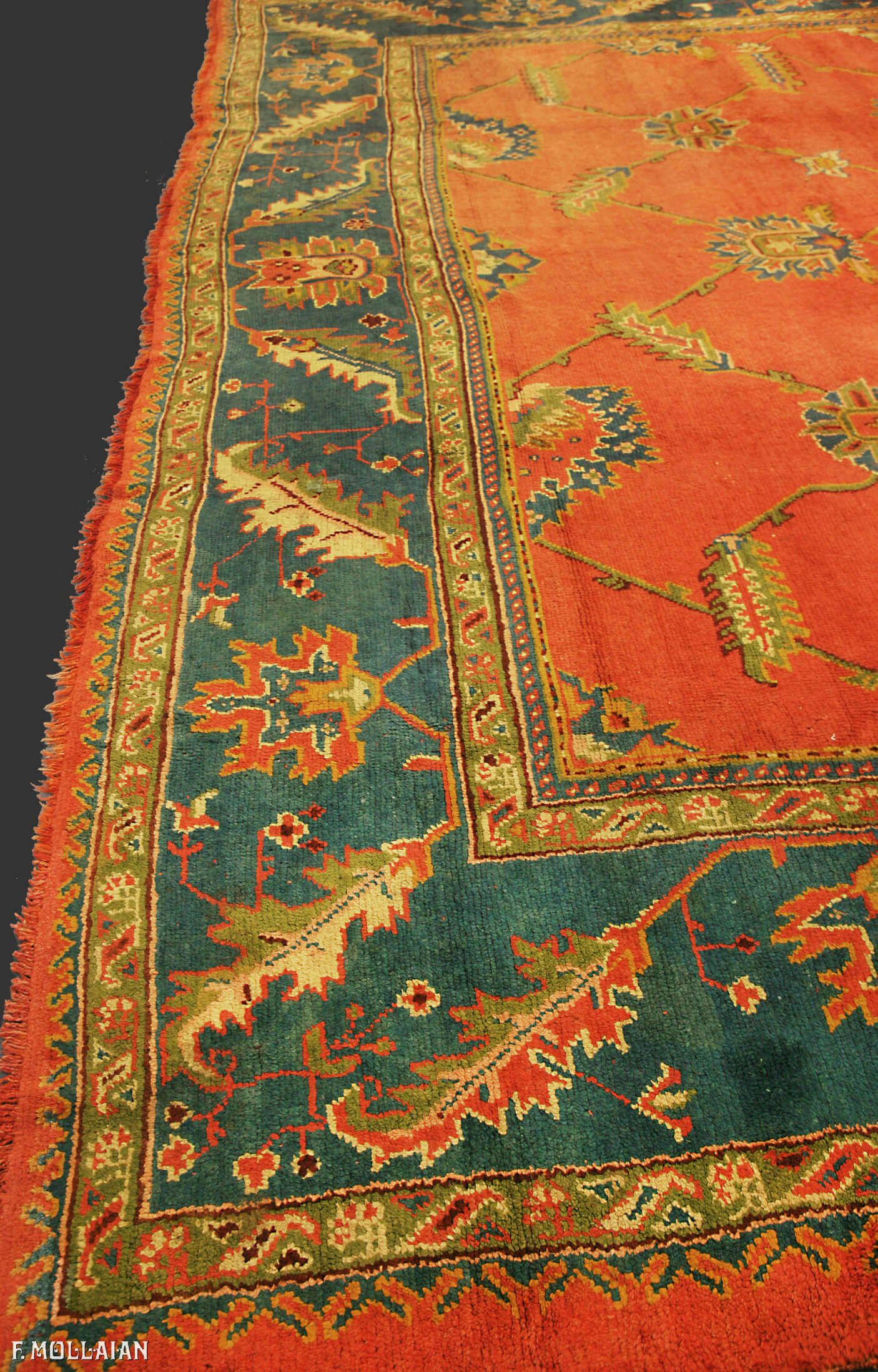 Tapis Turc Antique Ushak (Oushak) n°:20624826